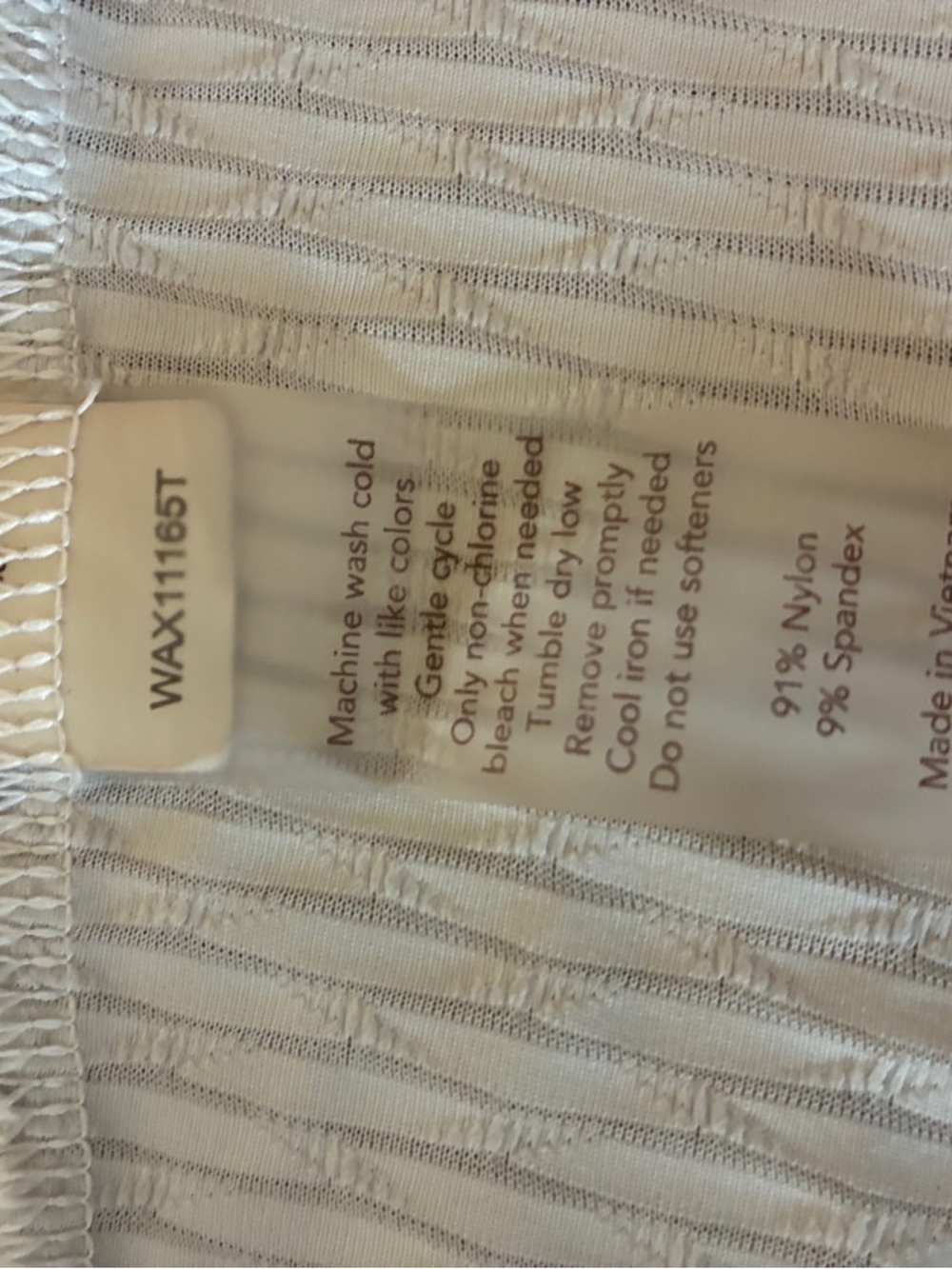 Calia White Ribbed Mesh Performance Tank - Picture 5 of 5